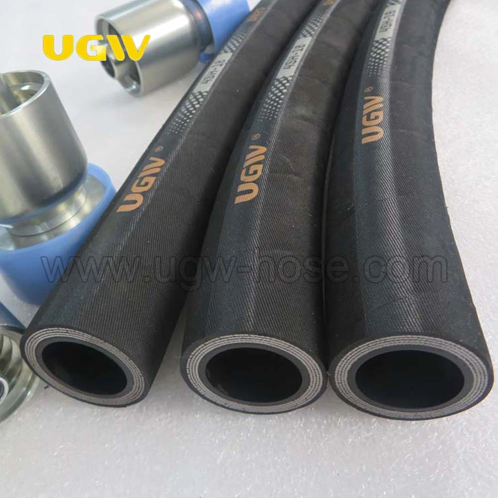 4 Steel Wires Reinforced DIN En 856 4sp/4sh High Pressure Hydraulic Hose with Msha Approved