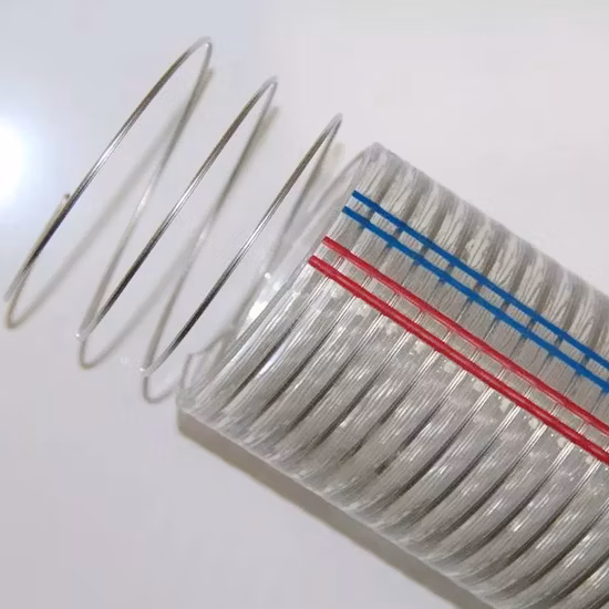 Transparent Non-Toxic PVC Steel Wire Reinforced Suction Discharge Hose