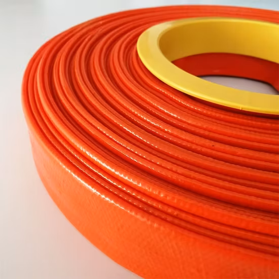 Blue Flexible Light 2 Inch Agricultural Irrigation Water Discharge PVC Layflat Hose