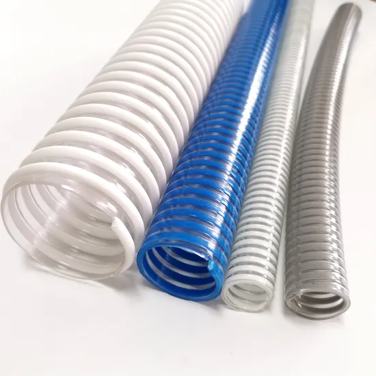 Factory Supply PVC Corrugated Pipe Red/Blue/Green/Orange Any Color PVC Suction Hose